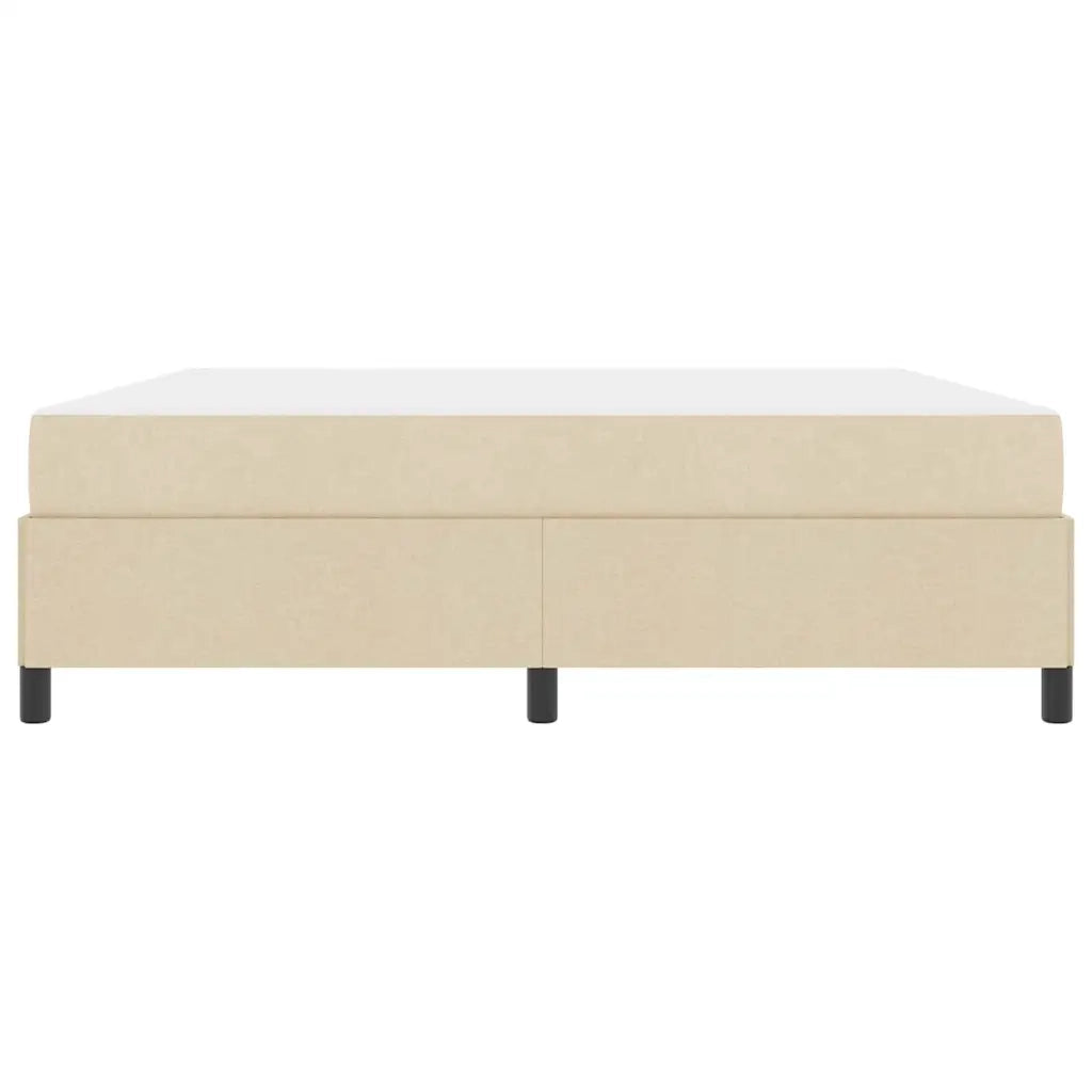 vidaXL Letto a molle Crema e Nero 180 x 200 cm
