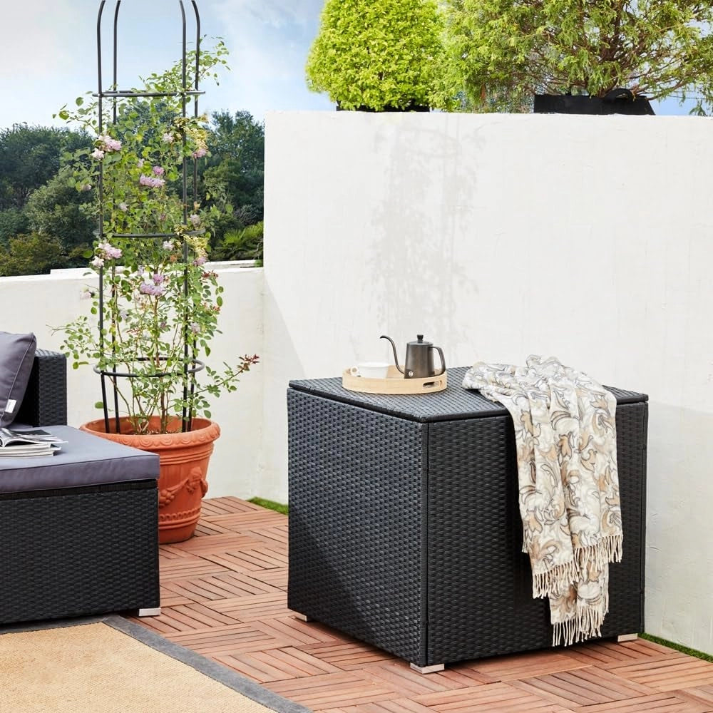 ® Lounge Tavolo da Giardino Set Polyrattan Mobili da Esterno Inclusi Cuscini 318L Gruppo di Seduta Terrazza Balcone Salottino Outdoor