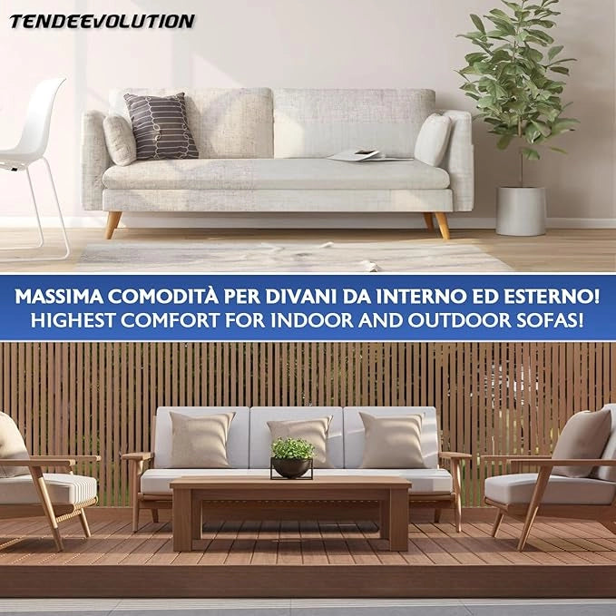 Gommapiuma Schienale Cuscino | Spalliera per Letto e Divano a Ponte | Imbottitura in Poliuretano | Supporto Comodo