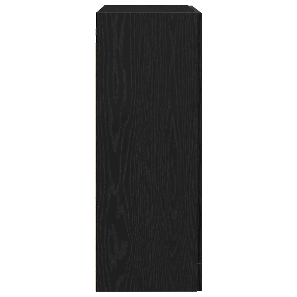 Mobile a muro Rovere Nero 69,5 x 34 x 90 cm 862951