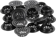 Ventilatore a Rete Rond Plus 20 Stuks 25 mm Grata da Ossidazione Zwart - Armadio per Scarpe, Armadio per TV, Armadio per Abiti
