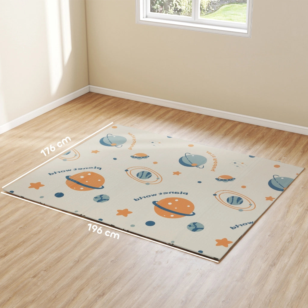 Tappeto Gioco Bambini Tema Spazio ¨C Xylo ¨C XPE Impermeabile 196x176x1.5cm Multicolore