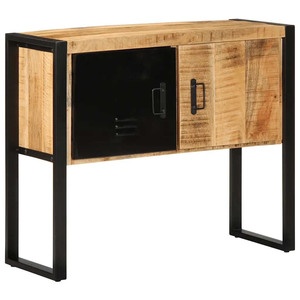 Tavolo Consolle 90x35x75 cm in Legno Massello di Mango Grezzo 4013571