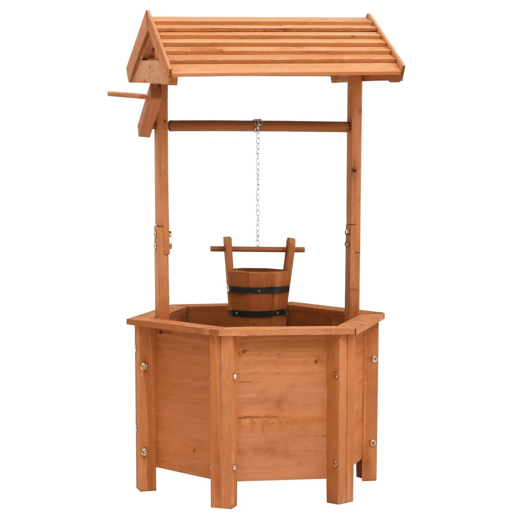 Fioriera Pozzo dei Desideri 40x40x84 cm in Legno di Abete cod mxl 73417
