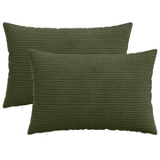 Federa 2 pcs HEERLEN Verde 50 x 80 cm corduroy 911981