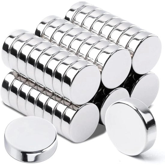 Magnetodi neodimio, 10 x 3 mm, 50 pezzi per bacheca, frigorifero e artigianato.