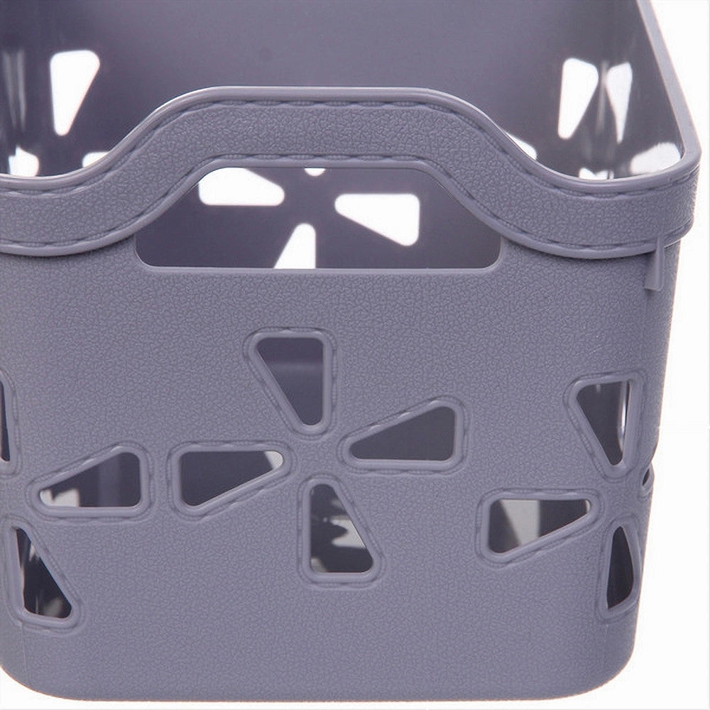 Trade Shop - Cesto Portaoggetti Cestino Porta Tutto Con Maniglie 21x15x14cm Assortiti 10724 -