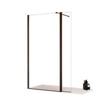 Parete Doccia Walk-In 130 cm con Aletta Richiudibile in Cristallo trasparente 8mm H195 Bonussi Sveva