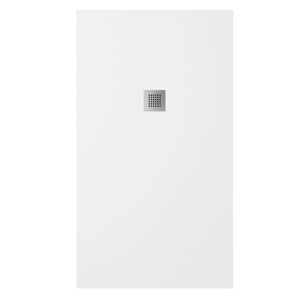 Piatto doccia 90x160cm in marmoresina bianco effetto pietra | Kos