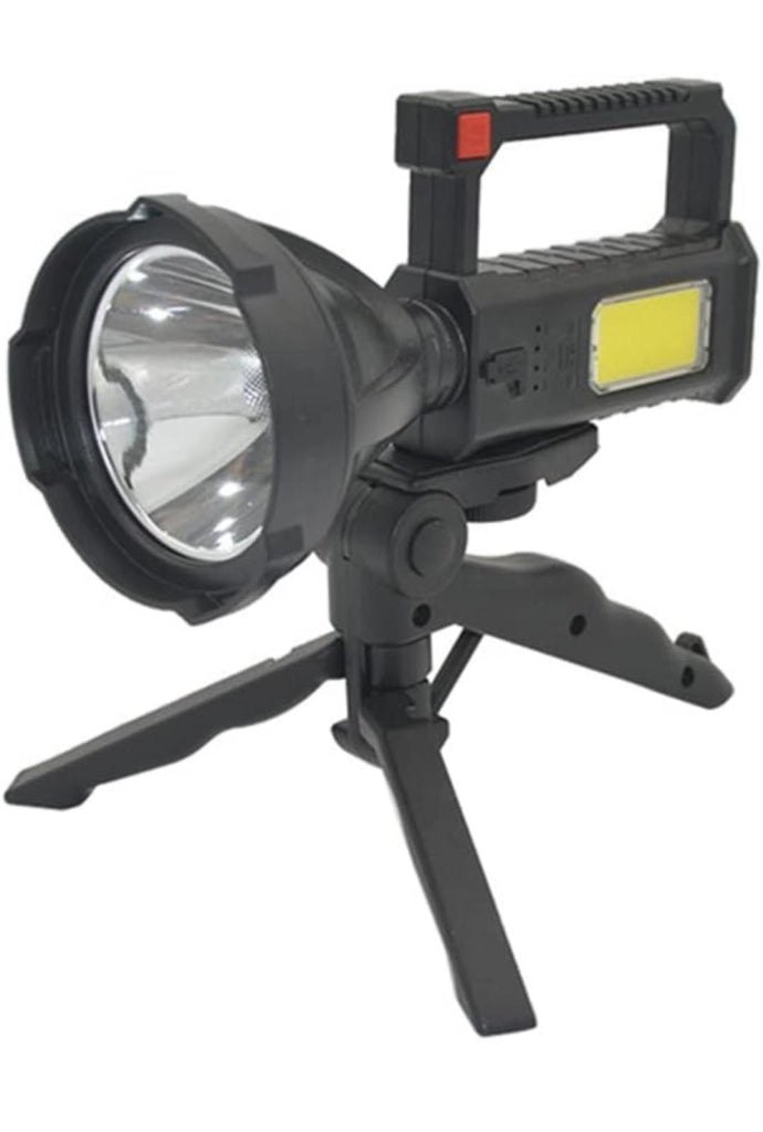 Lampada Torcia a LED Ricaricabile Per Casa Campeggio Pesca con supporto. TY-838