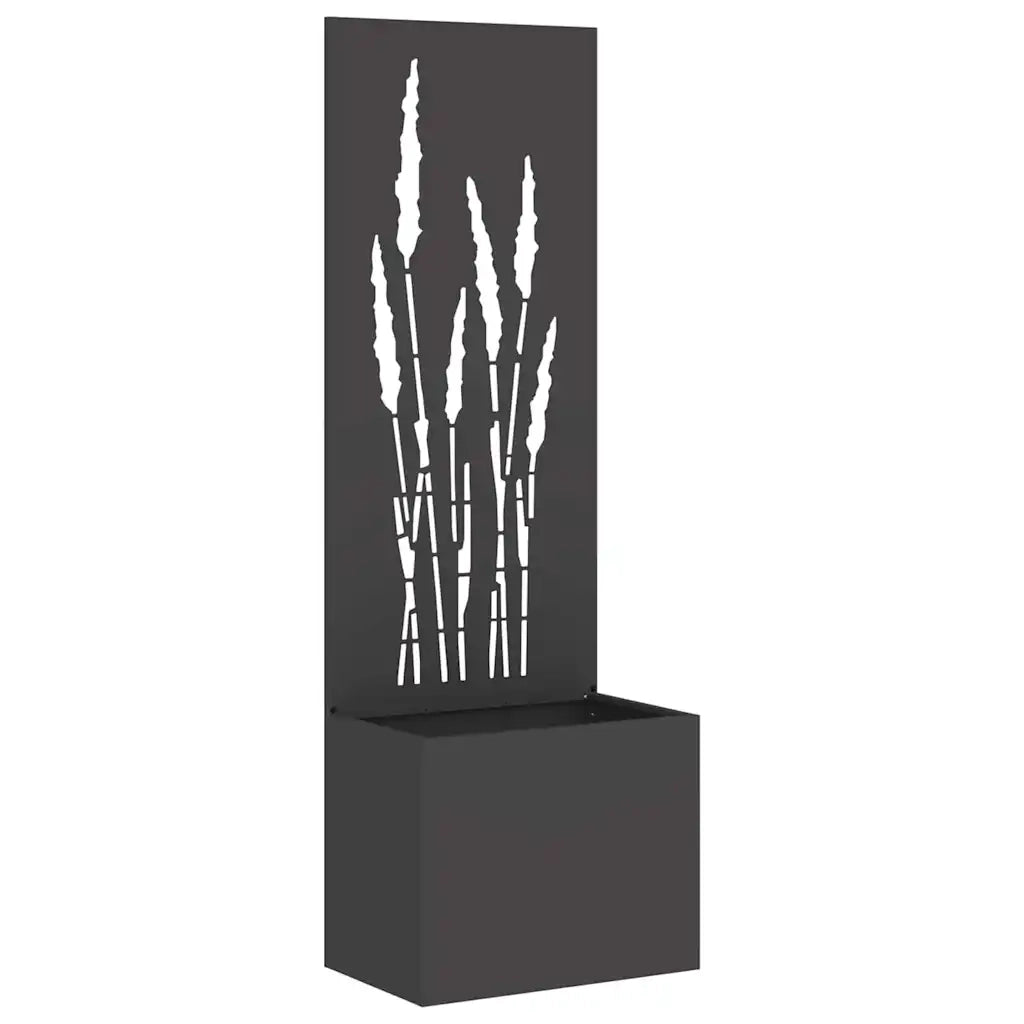 Schermo per privacy in giardino Traforo Nero 50 x 150 cm 876462