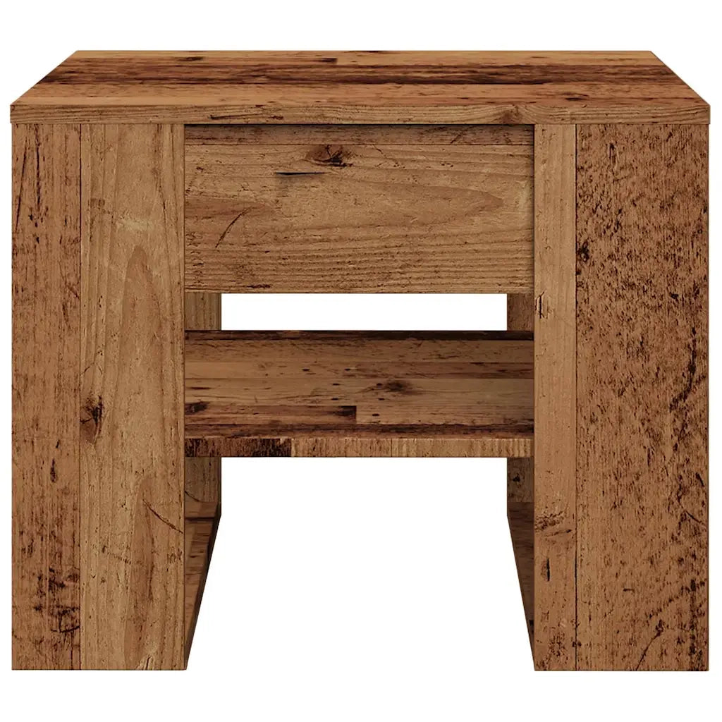 Tavolino da Salotto Legno Vecchio 55,5x55x45 cm in Truciolato