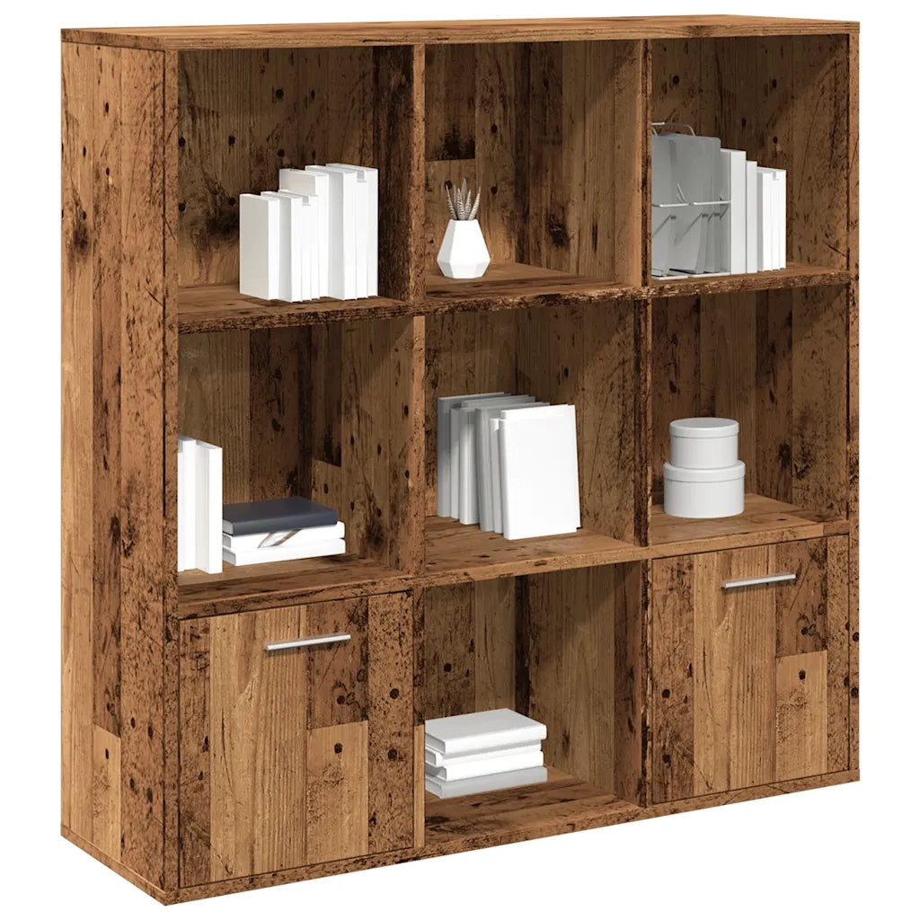 Libreria-Scaffale per Libri-Mobile di Stoccaggio Legno Antico 98x29x97,5 cm in Legno Multistrato