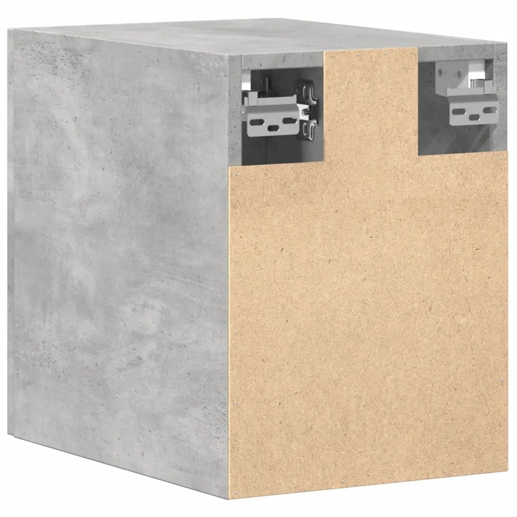 Armadietto a Muro | Mobile a Parete Grigio Cemento 30x42,5x40 cm Legno Multistrato