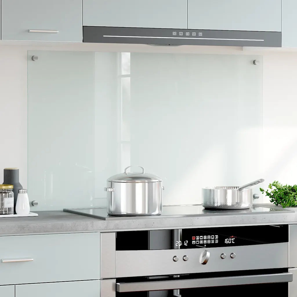 Paraschizzi per Cucina Trasparente 100x60 cm in Vetro Temperato CFW3115127