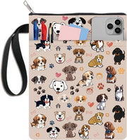 Copri libro con cerniera e tasca - Protezione per libri tascabili - Tema animali - Regalo per appassionati di libri - Copertina rigida per libro