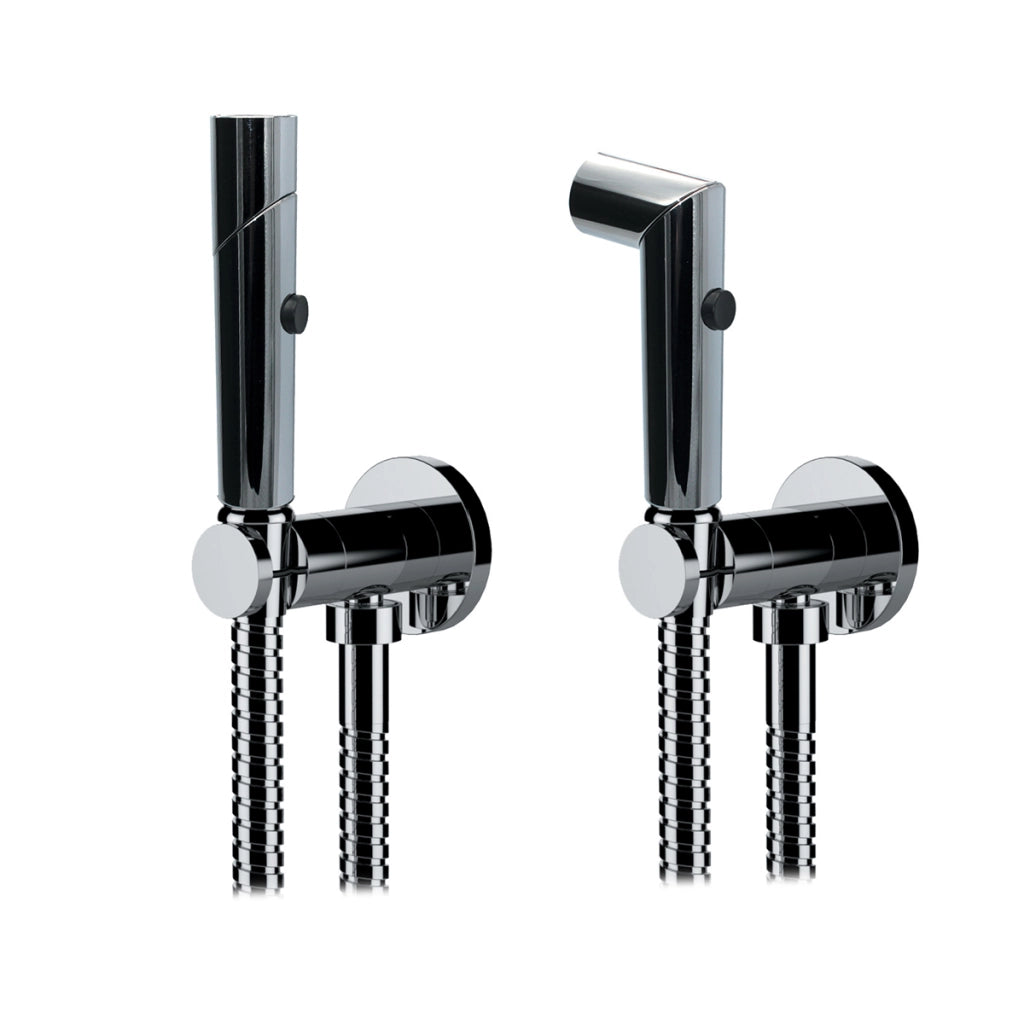KIT DOCCETTA SHUT-OFF DOPPIA FUNZIONE CROMO TONDA- Cromo- Remer- pezzi 1