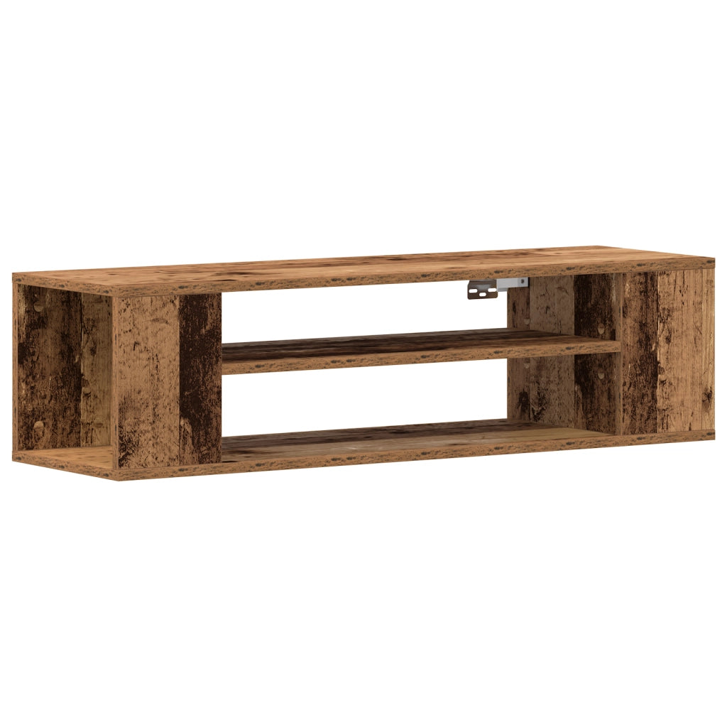 Armadio TV da muro  in legno vecchio 100x30x26,5 cm in legno ingegnerizzato