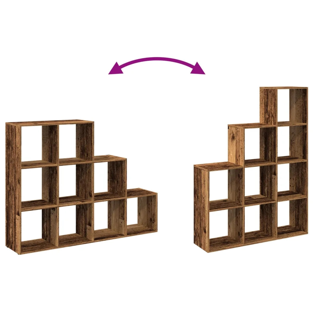 Libreria a 3 Ripiani Legno Vecchio 137,5x29x103,5 cm Truciolato 857983
