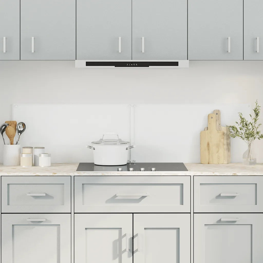 Paraschizzi per Cucina 2 pz Trasparente 80x40cm Vetro Temperato CFW7901140