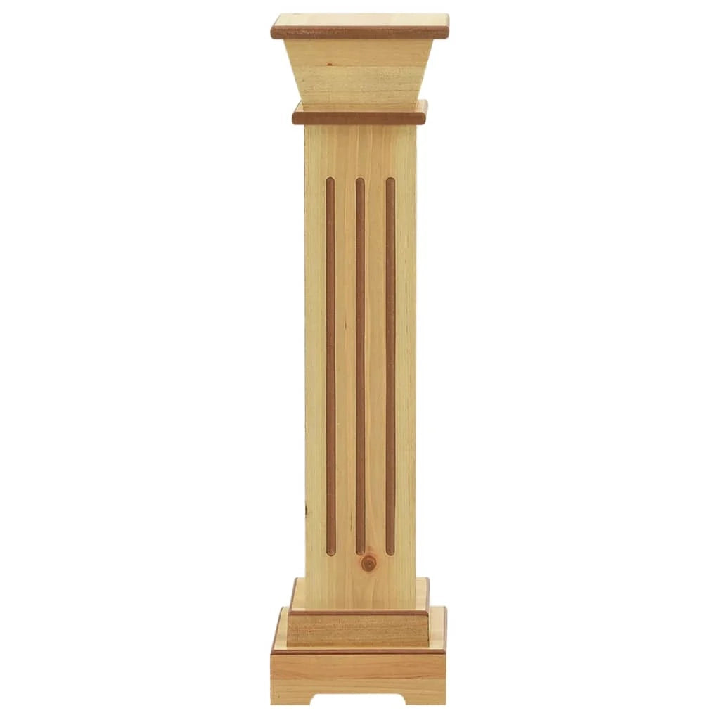 Portavasi a colonna quadrata legno chiaro 17 x 17 x 66 cm MDF marrone 02_0045031