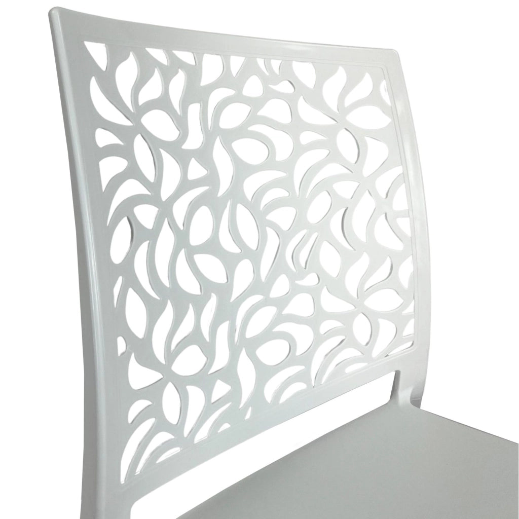 Marvin Sedia Da Interno Esterno Stone In Polipropilene Giardino Impilabile Di Design Sedie Moderne Per Cu Bianco/1 Sedia