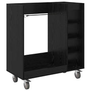 Armadio per Golf con ruota Rovere Nero 90 x 45 x 98 cm CFW6274418