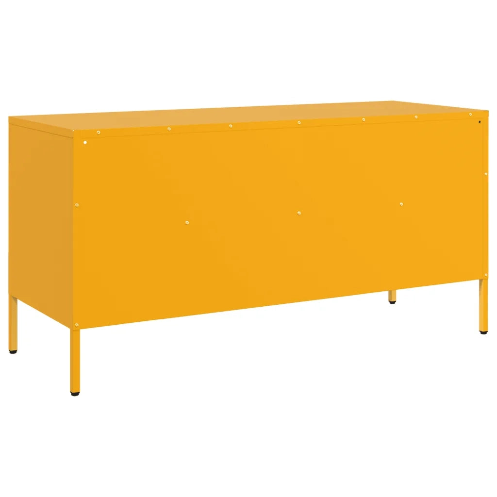 Mobile TV Giallo Senape 100,5x39x50,5 cm in Acciaio 843039