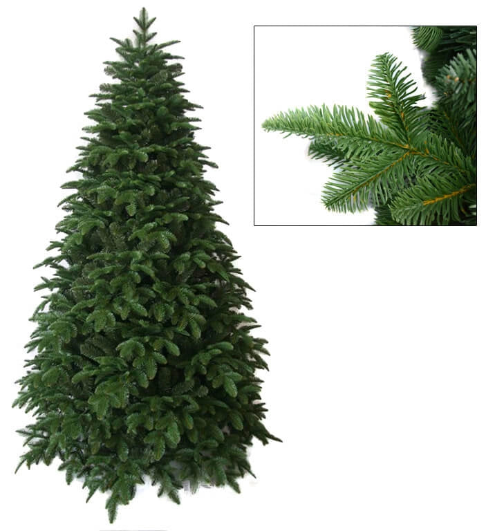 Albero di Natale Artificiale 240 cm 72 Rami Vanzetti Foresta Umbra Verde