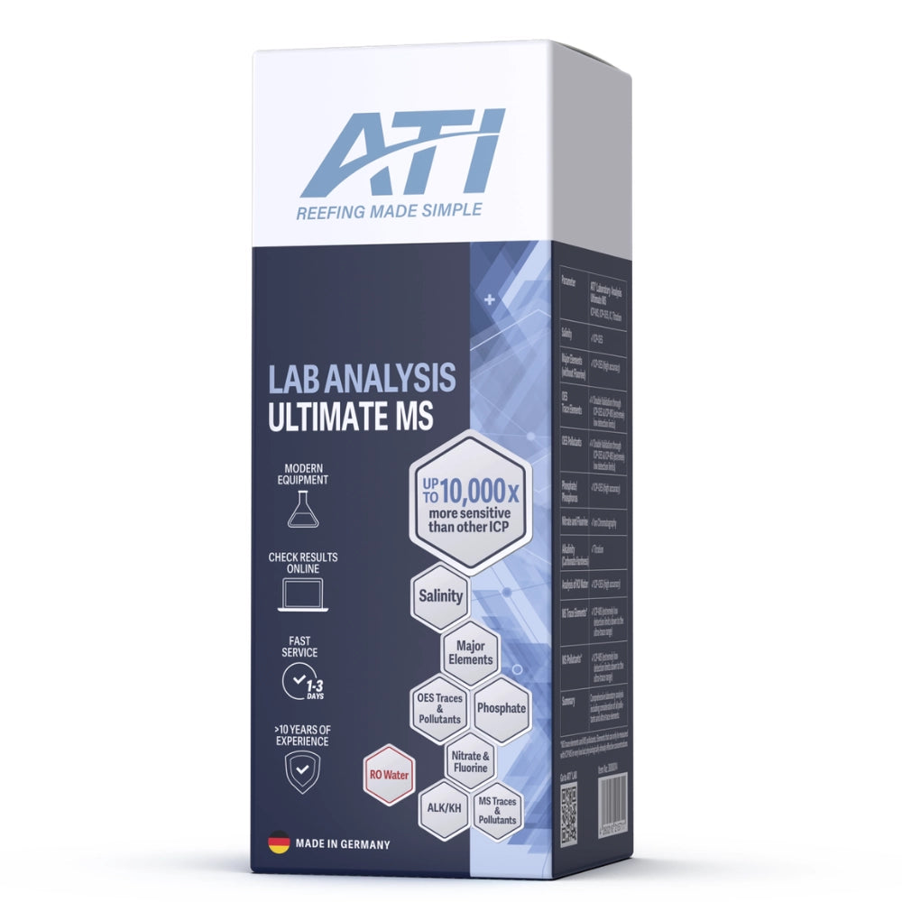 ATI ICP Lab Analysis Ultimate MS - Test di Laboratorio avanzato per Acqua Marina e di Osmosi