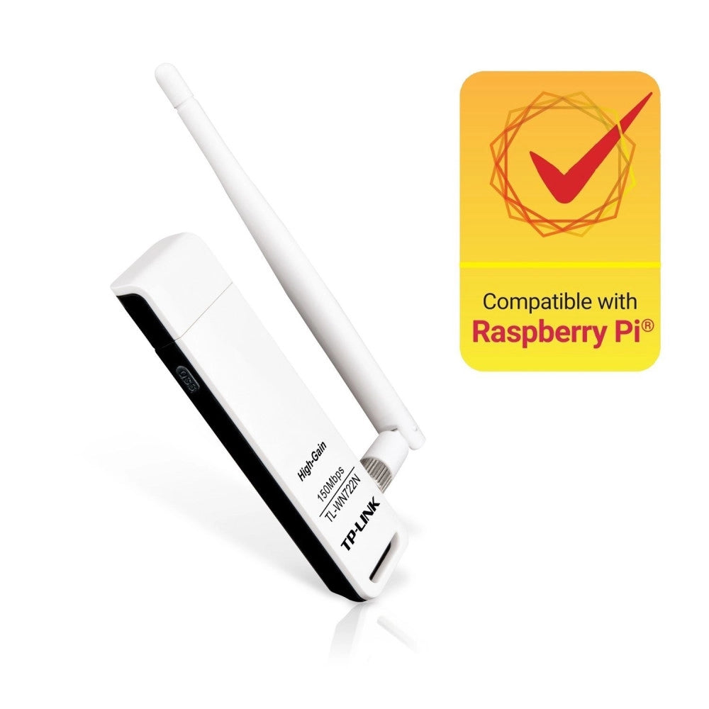 Trade Shop - Adattatore Usb Wireless N 150mbps, Antenna Esterna 4 Dbi Ad Alto Guadagno Wps -