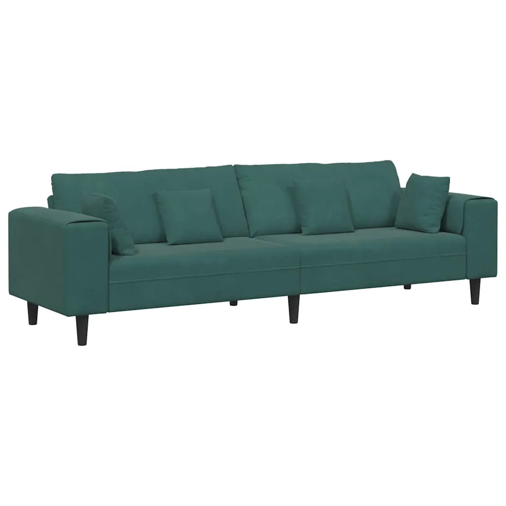 Divano Verde Scuro 250 x 77 x 76 cm Velluto 3335155