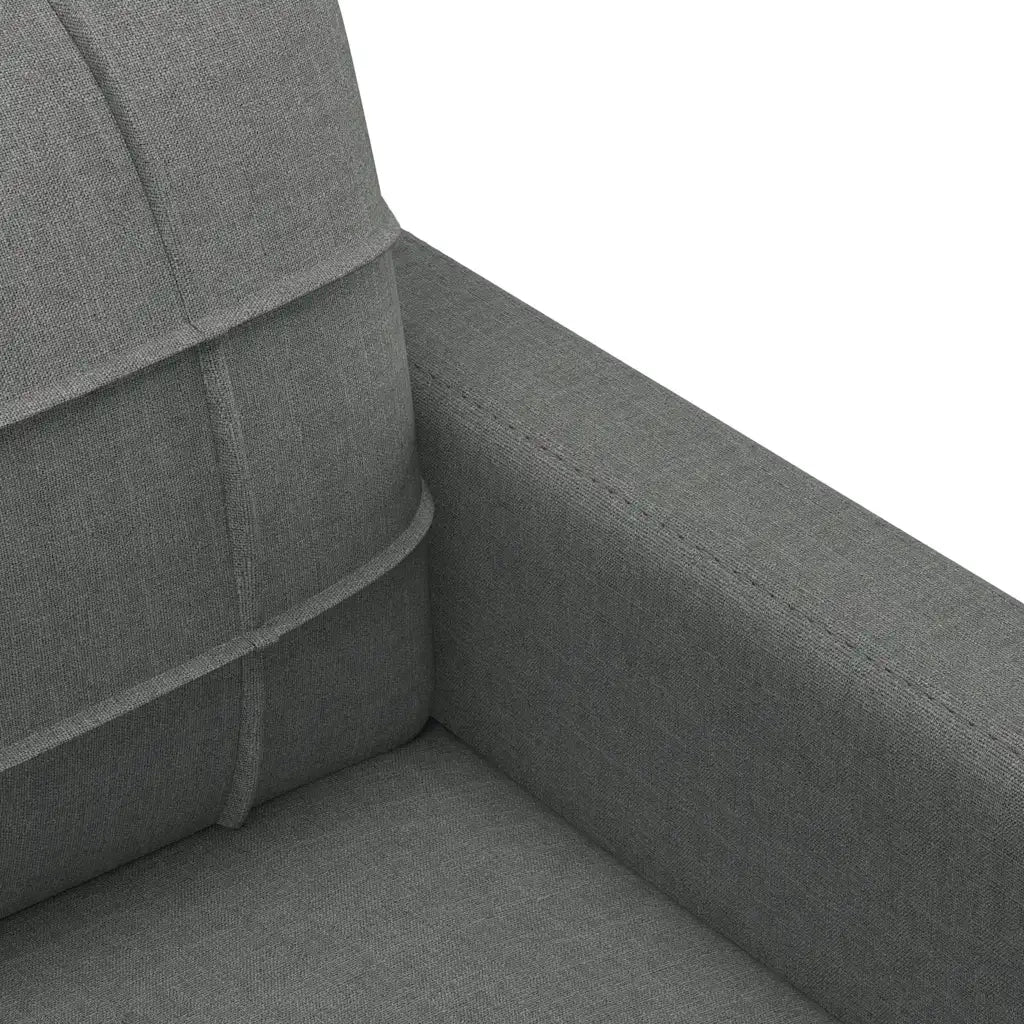 Divano a 3 Posti Grigio Chiaro 180 cm in Tessuto 359100