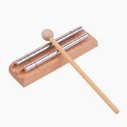 Percussione a gomito, meditazione solo a gomito, strumento a percussione in legno con martelletti, strumento energetico a percussione per lettino yoga, 2 tonalità, 16,5*4,8*2cm