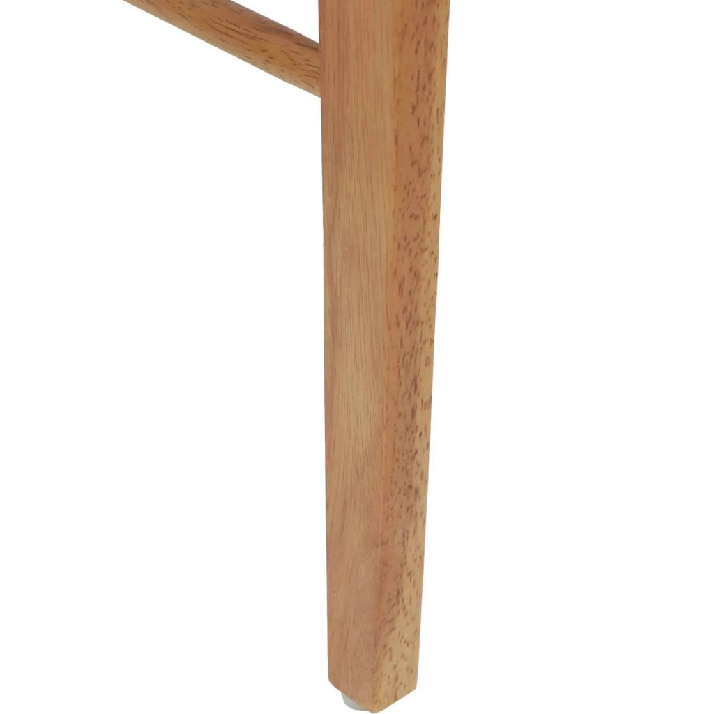 Sedia da pranzo 2 pcs Naturale e chiaro Legno di gomma solido 42020512