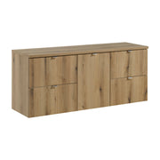 Set mobili bagno 140 cm con piano Nova Oak 140 x 1401 x 40 cm