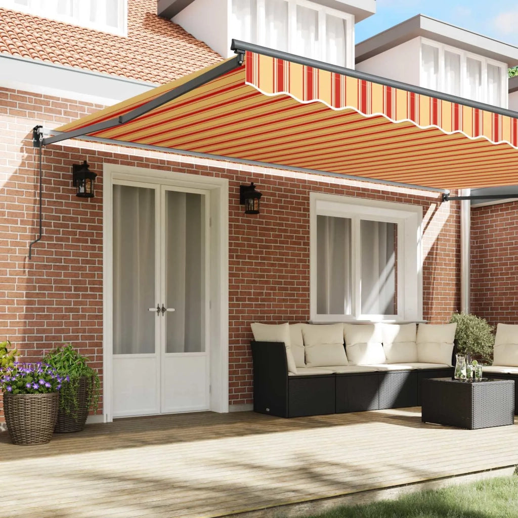 Tenda da Sole Giallo e Arancione 500 x 300 x 165 cm 3331253