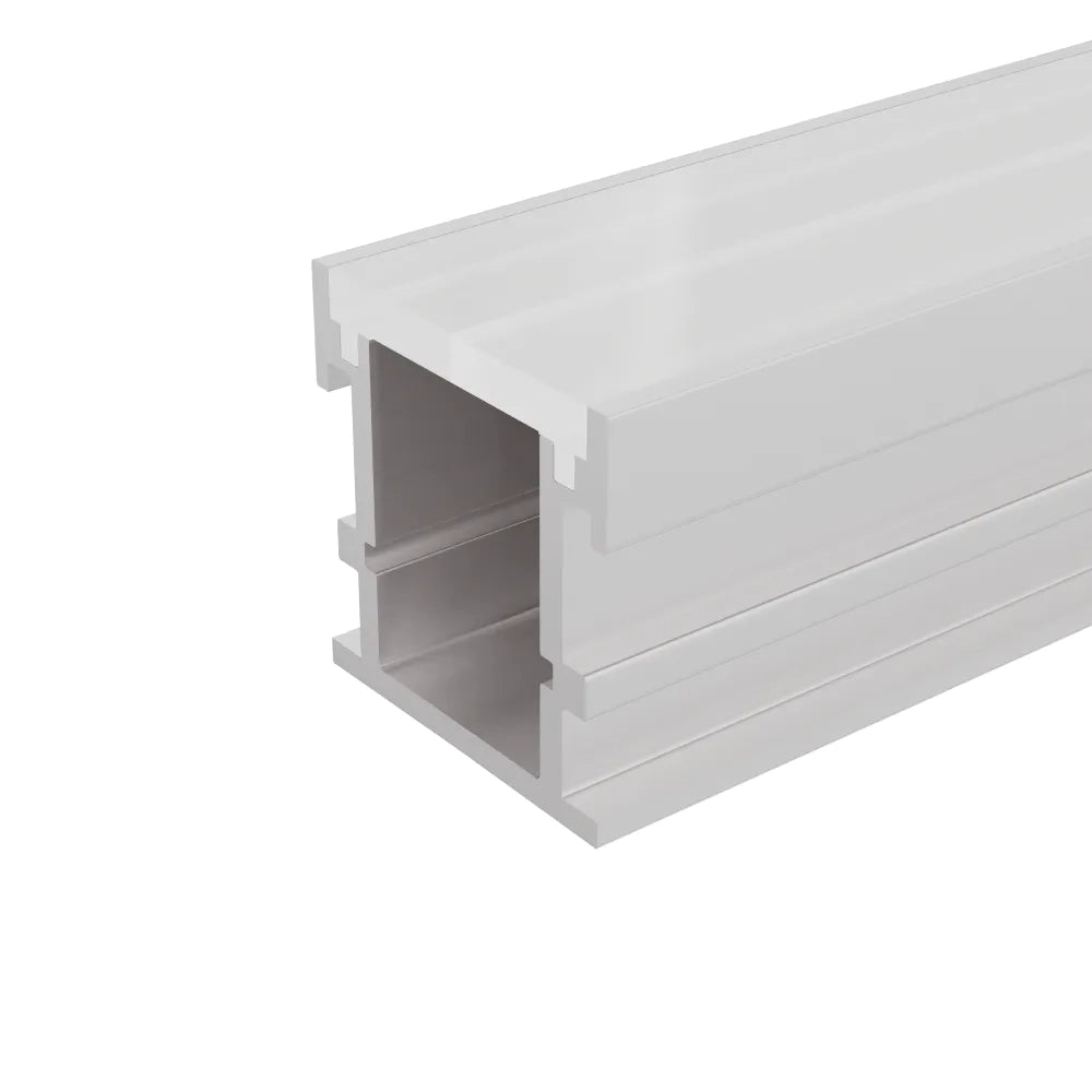 Profilo calpestabile in alluminio silver 2mt per incasso a pavimento