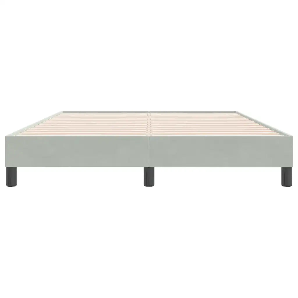 Giroletto senza Materasso Grigio Chiaro 160x220 cm Velluto 4101409