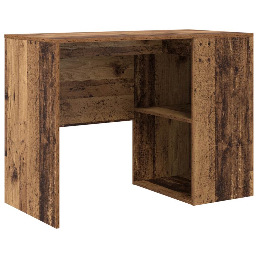 Scrivania Legno Vecchio Legno Ingegnerizzato Piccolo Stoccaggio