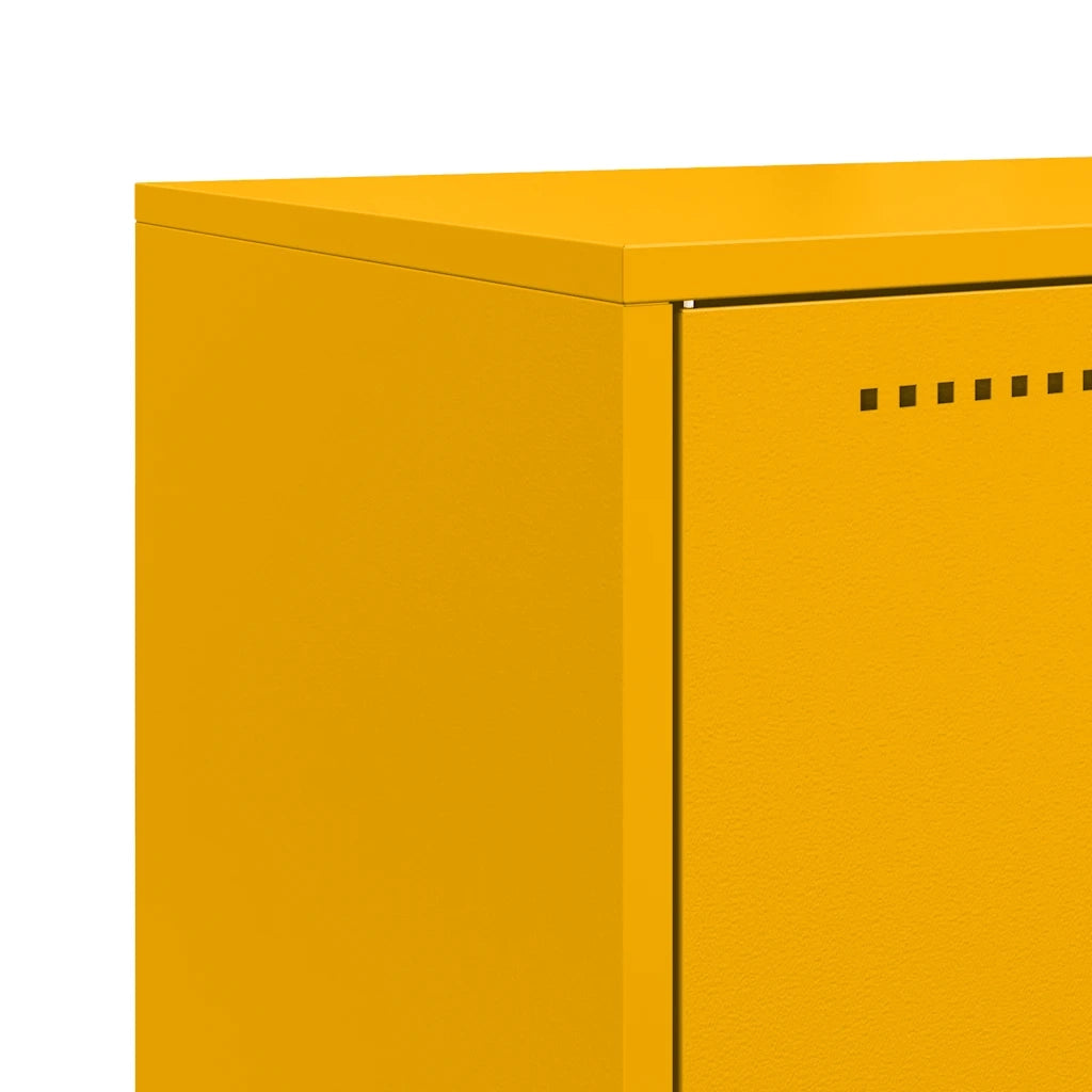 Credenza Giallo Senape 68,5x38,5x107 cm in Acciaio 846509