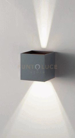 APPLIQUE DA ESTERNO A LED CUBE 4000K 770LM 10W IP65 10X10X10CM ANTRACITE