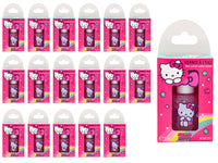 Set 18 Smalti Hello Kitty con Anello per Bambini a Base Acqua 9 ml Rosa Chiaro