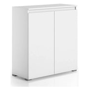 Mobile Portascarpe Astrina, Scarpiera 3 Ripiani Made in Italy, 80x37x102h cm Bianco
