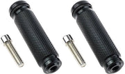 Pedali universali in alluminio CNC - antiscivolo - 2 pezzi - viti di montaggio 8 mm - nero - alta resistenza - supporti motori