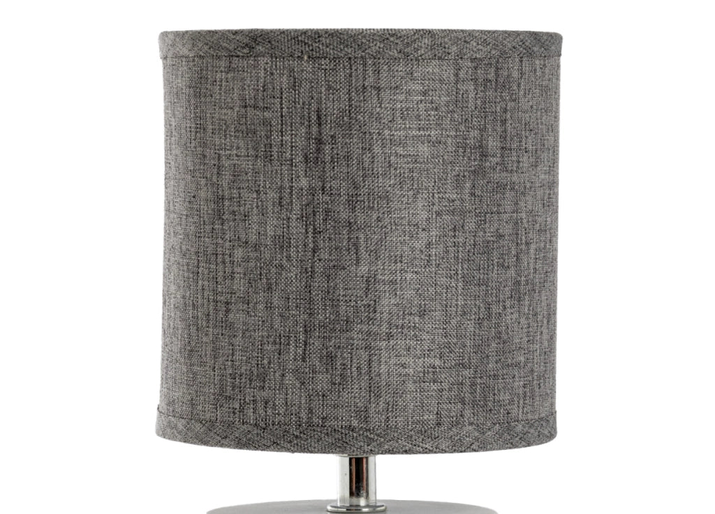 Lampada Da Tavolo Comodino Ricaricabile Accensione On/Off Modello Rodi - Lampada - Grigio