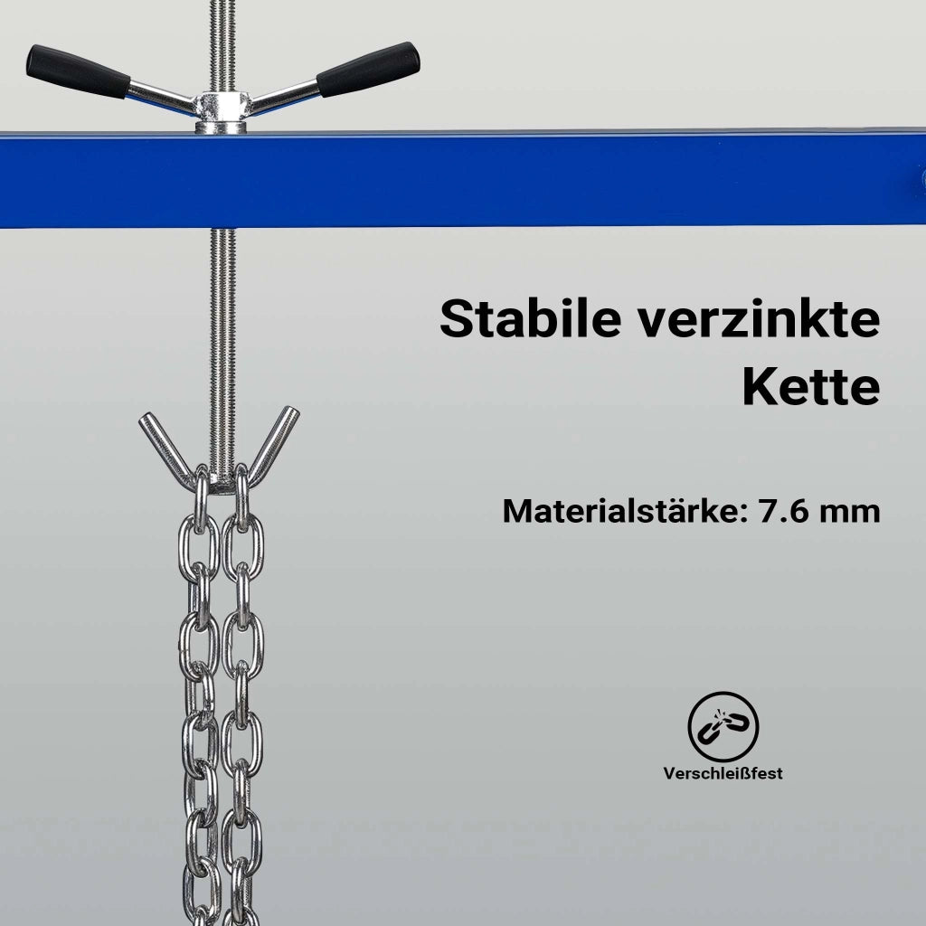 Ponte motore con portata max di 300 kg, traversa per sollevamento per riparazioni di motori