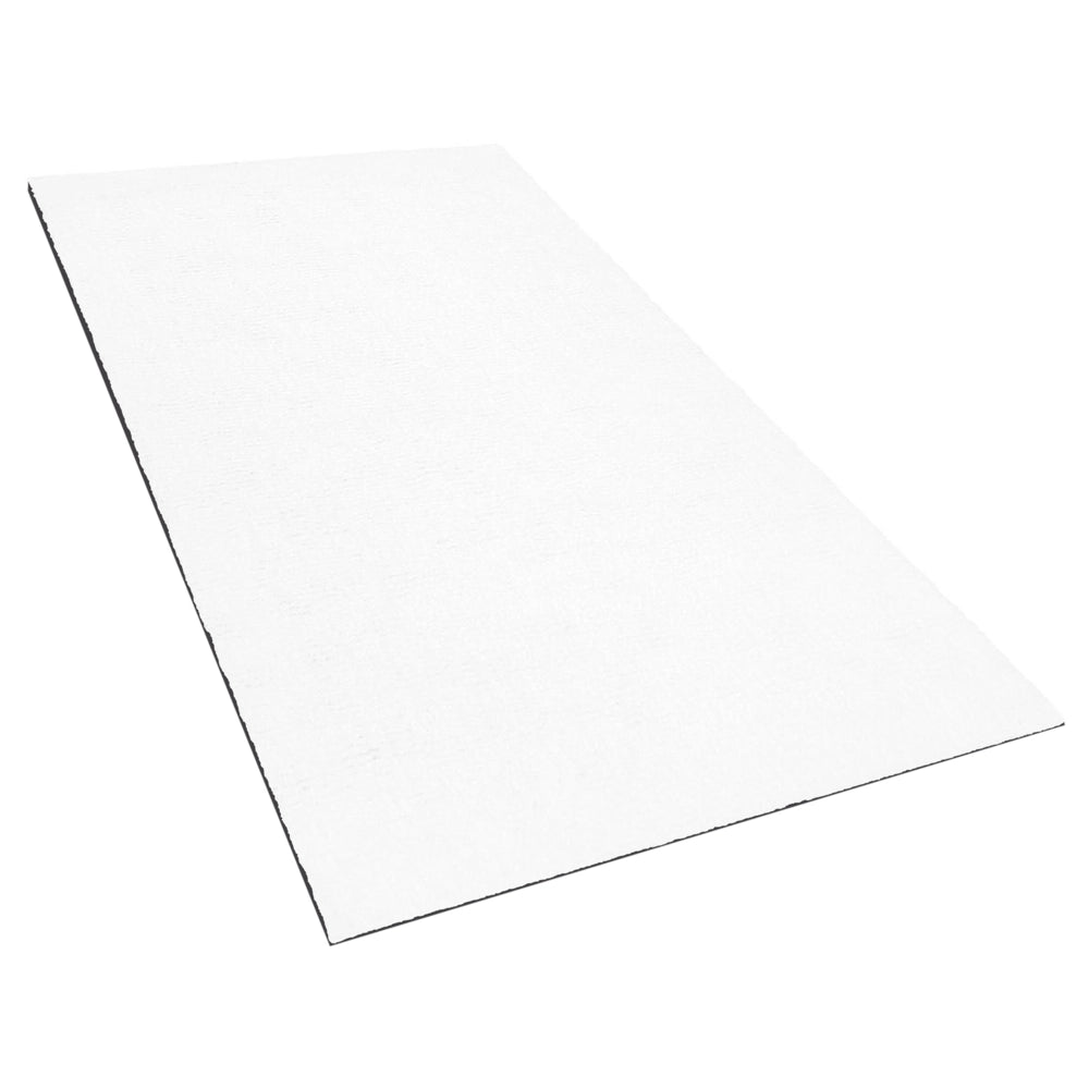 Tappeto shaggy bianco 80 x 150 cm moderno tappeto rettangolare trapuntato a Pelo Lungo