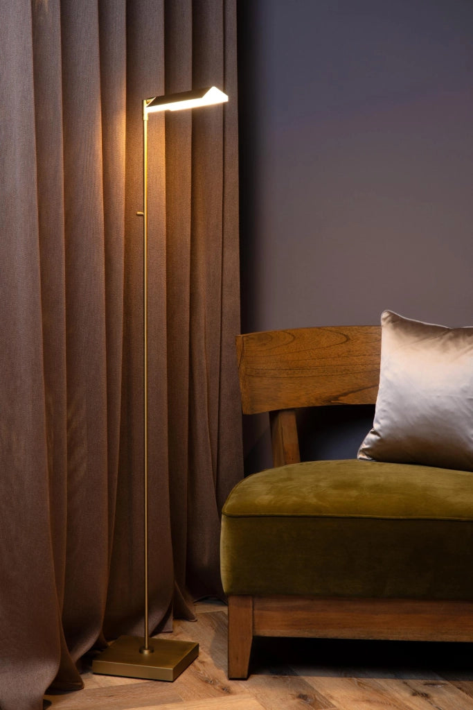 Lampada da terra LED 10W dimmer oro AARON Lucide