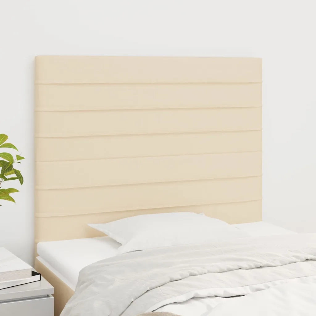 Testiera Crema 80x5x118/128 cm Tessuto 3116451